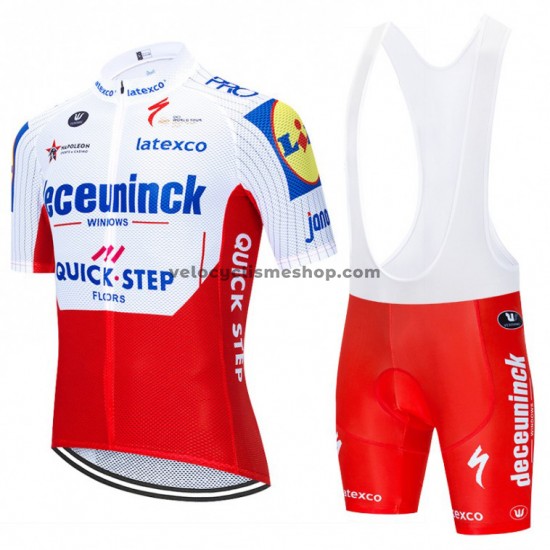 Tenue Maillot + Cuissard à Bretelles 2020 Deceuninck–Quick-Step M003