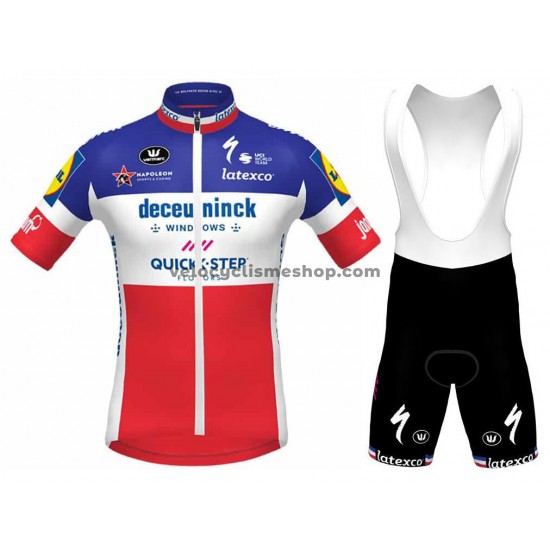 Tenue Maillot + Cuissard à Bretelles 2021 Deceuninck–Quick-Step M001