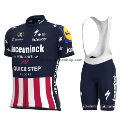 Tenue Maillot + Cuissard à Bretelles 2021 Deceuninck–Quick-Step M004