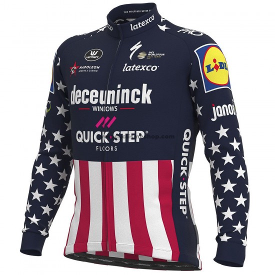 Maillot Cyclisme 2021 Deceuninck–Quick-Step Manches Longues M004