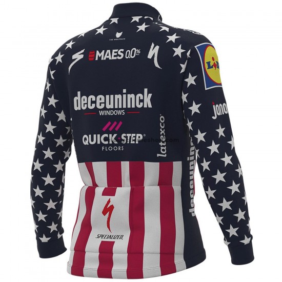 Maillot Cyclisme 2021 Deceuninck–Quick-Step Manches Longues M004