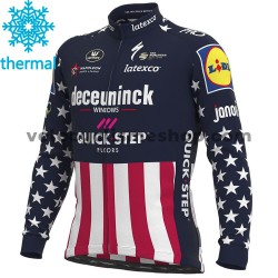 Maillot Cyclisme 2021 Deceuninck–Quick-Step Hiver Thermal Fleece M004