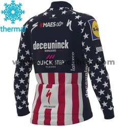 Maillot Cyclisme 2021 Deceuninck–Quick-Step Hiver Thermal Fleece M004