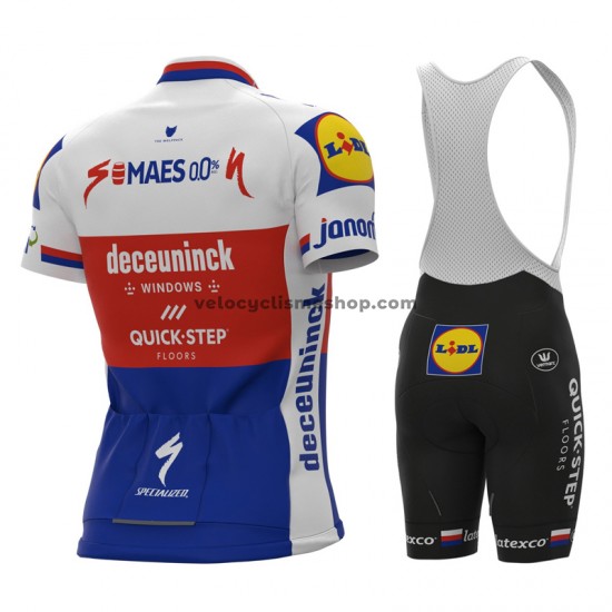 Tenue Maillot + Cuissard à Bretelles 2021 Deceuninck–Quick-Step M005