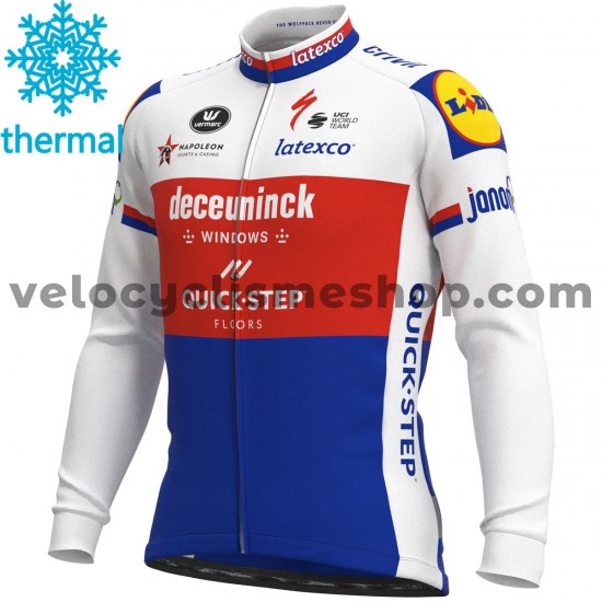 Maillot Cyclisme 2021 Deceuninck–Quick-Step Hiver Thermal Fleece M005
