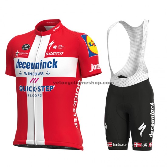 Tenue Maillot + Cuissard à Bretelles 2021 Deceuninck–Quick-Step M007