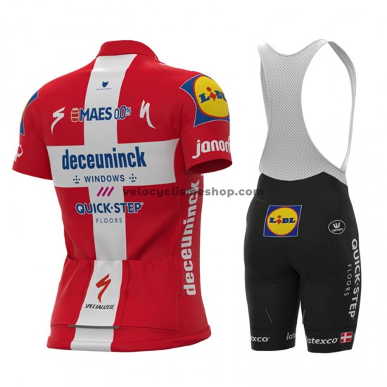 Tenue Maillot + Cuissard à Bretelles 2021 Deceuninck–Quick-Step M007