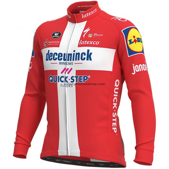 Maillot Cyclisme 2021 Deceuninck–Quick-Step Manches Longues M007