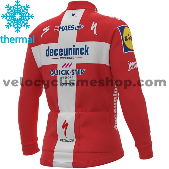 Maillot Cyclisme 2021 Deceuninck–Quick-Step Hiver Thermal Fleece M007