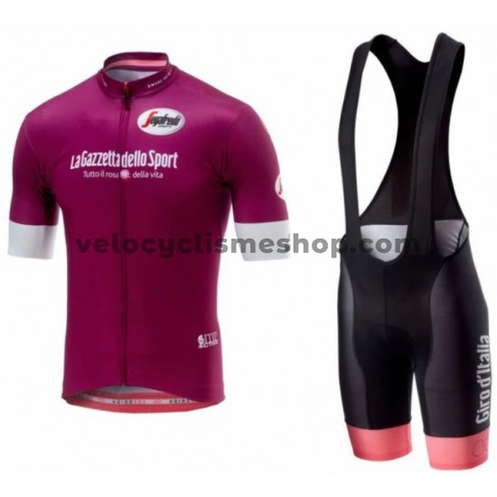 Tenue Maillot + Cuissard à Bretelles 2018 Tour d'Italie M001