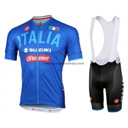 Tenue Maillot + Cuissard à Bretelles 2018 Italie M001