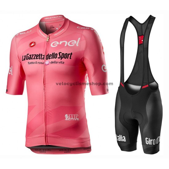 Tenue Maillot + Cuissard à Bretelles 2020 Tour d'Italie M002
