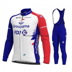 Tenue Maillot M/L + Collant à Bretelles 2021 Groupama-FDJ M001