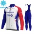 Tenue Maillot M/L + Collant à Bretelles 2021 Groupama-FDJ Hiver Thermal Fleece M001