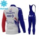 Tenue Maillot M/L + Collant à Bretelles 2021 Groupama-FDJ Hiver Thermal Fleece M001