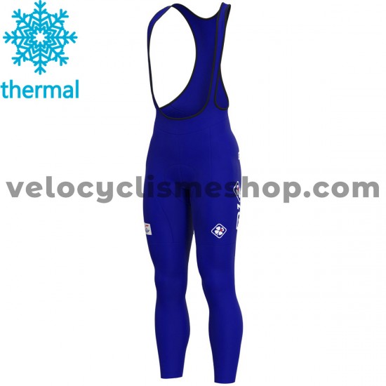 Collant à Bretelles 2021 Groupama-FDJ Hiver Thermal Fleece M001