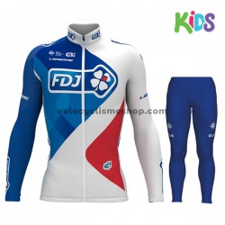 Tenue Maillot M/L + Collant Long 2017 FDJ Enfant M001