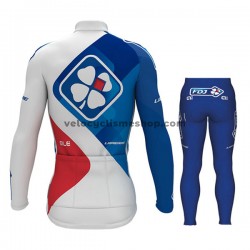 Tenue Maillot M/L + Collant Long 2017 FDJ Enfant M001