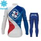 Tenue Maillot M/L + Collant Long 2017 FDJ Enfant Hiver Thermal Fleece M001