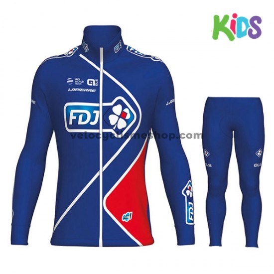 Tenue Maillot M/L + Collant Long 2017 FDJ Enfant M002