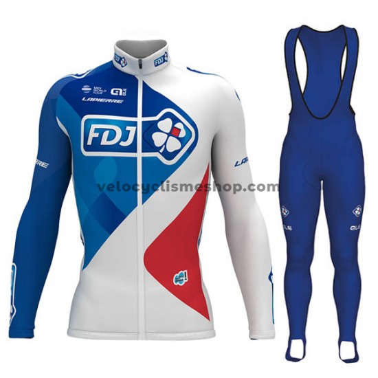 Tenue Maillot M/L + Collant à Bretelles 2017 FDJ M001