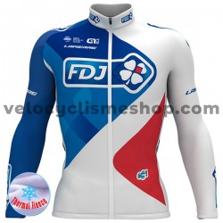 Maillot Cyclisme 2017 FDJ Hiver Thermal Fleece M001