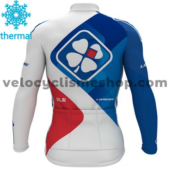 Maillot Cyclisme 2017 FDJ Hiver Thermal Fleece M001