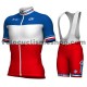 Tenue Maillot + Cuissard à Bretelles 2017 FDJ M002