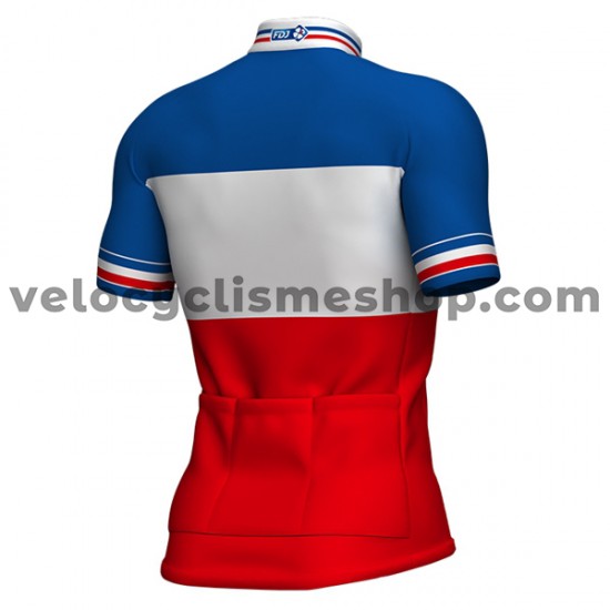 Tenue Maillot + Cuissard à Bretelles 2017 FDJ M002