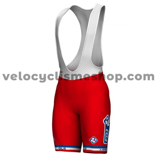 Tenue Maillot + Cuissard à Bretelles 2017 FDJ M002