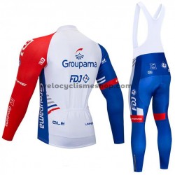 Tenue Maillot M/L + Collant à Bretelles 2018 FDJ M001