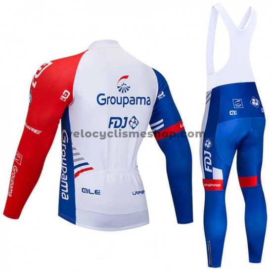 Tenue Maillot M/L + Collant à Bretelles 2018 FDJ M001