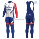 Tenue Maillot M/L + Collant à Bretelles 2018 FDJ Hiver Thermal Fleece M001