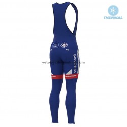 Tenue Maillot M/L + Collant à Bretelles 2018 FDJ Hiver Thermal Fleece M001