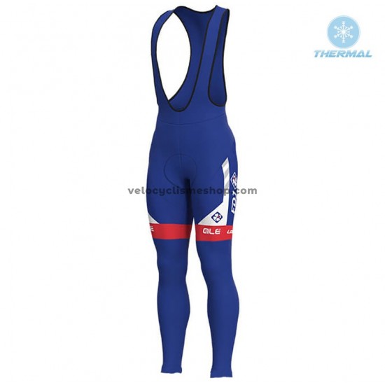 Collant à Bretelles 2018 FDJ Hiver Thermal Fleece M001