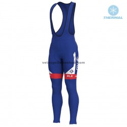 Collant à Bretelles 2018 FDJ Hiver Thermal Fleece M001