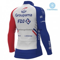 Maillot Cyclisme 2018 FDJ Hiver Thermal Fleece M001