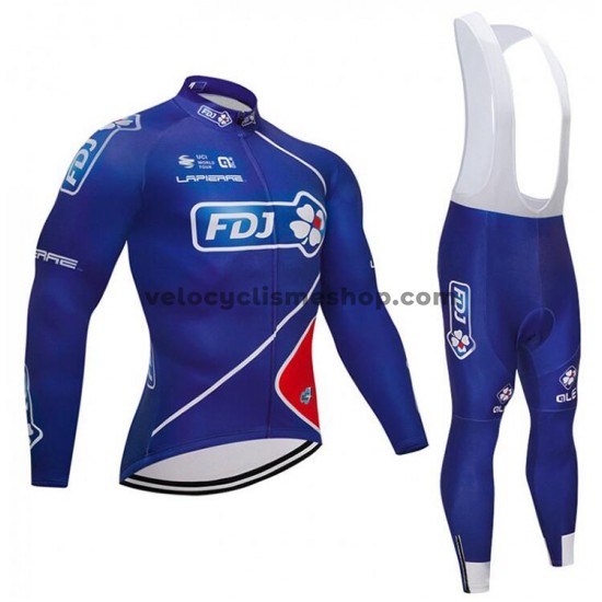 Tenue Maillot M/L + Collant à Bretelles 2018 FDJ M002
