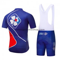 Tenue Maillot + Cuissard à Bretelles 2018 FDJ M002