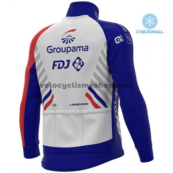 Tenue Maillot M/L + Collant à Bretelles 2020 Groupama–FDJ Hiver Thermal Fleece M001