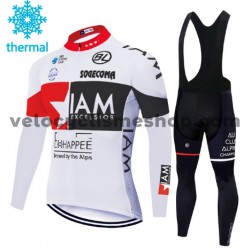 Tenue Maillot M/L + Collant à Bretelles 2020 IAM Cycling Hiver Thermal Fleece M001