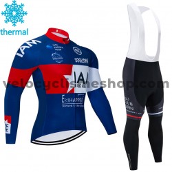 Tenue Maillot M/L + Collant à Bretelles 2020 IAM Cycling Hiver Thermal Fleece M002
