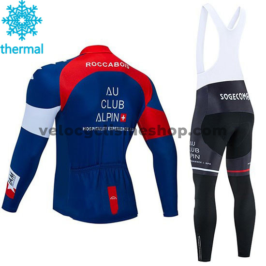 Tenue Maillot M/L + Collant à Bretelles 2020 IAM Cycling Hiver Thermal Fleece M002