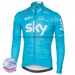Maillot Cyclisme 2017 Team Sky Hiver Thermal Fleece M002