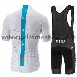 Tenue Maillot + Cuissard à Bretelles 2018 Team Sky M001