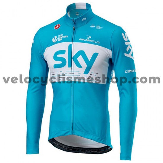 Maillot Cyclisme 2018 Team Sky Manches Longues M002