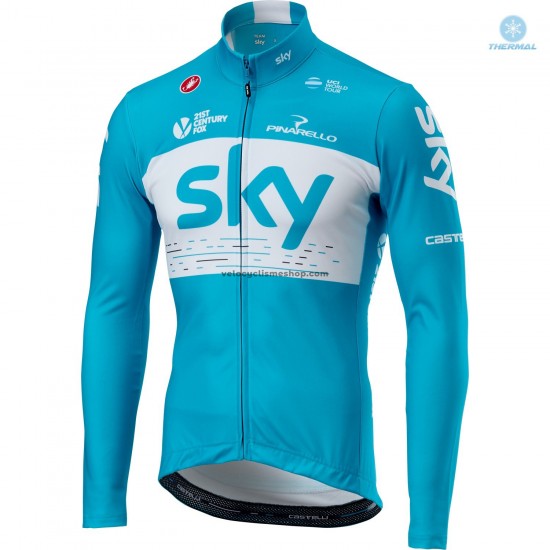 Maillot Cyclisme 2018 Team Sky Hiver Thermal Fleece M002
