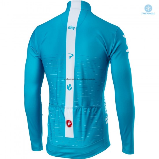 Maillot Cyclisme 2018 Team Sky Hiver Thermal Fleece M002