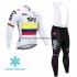 Tenue Maillot M/L + Collant à Bretelles 2018 Team Sky Hiver Thermal Fleece M003