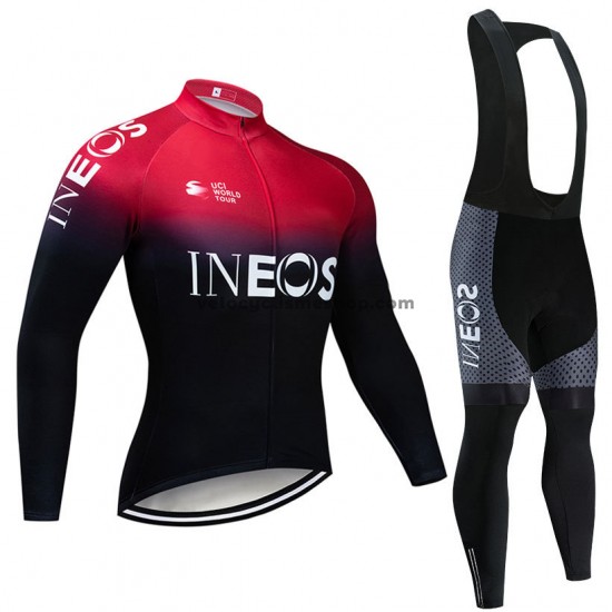 Tenue Maillot M/L + Collant à Bretelles 2019 TEAM INEOS M001